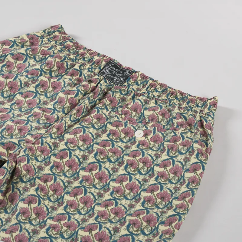 Pompeii Flower Swim Trunks Butter-3