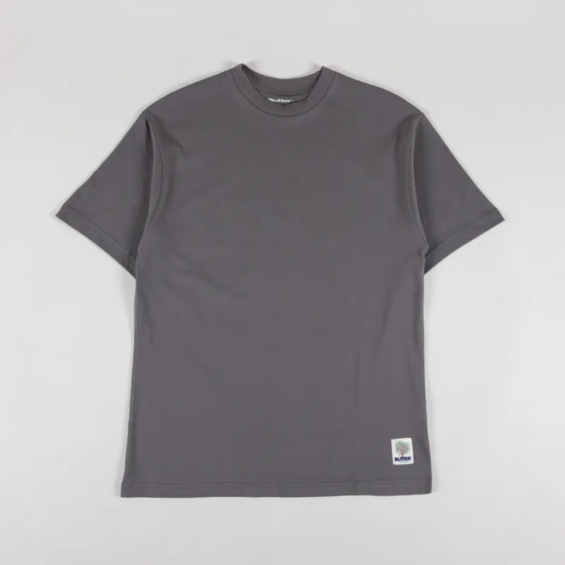 Butter Goods Organic T Shirt Charcoal