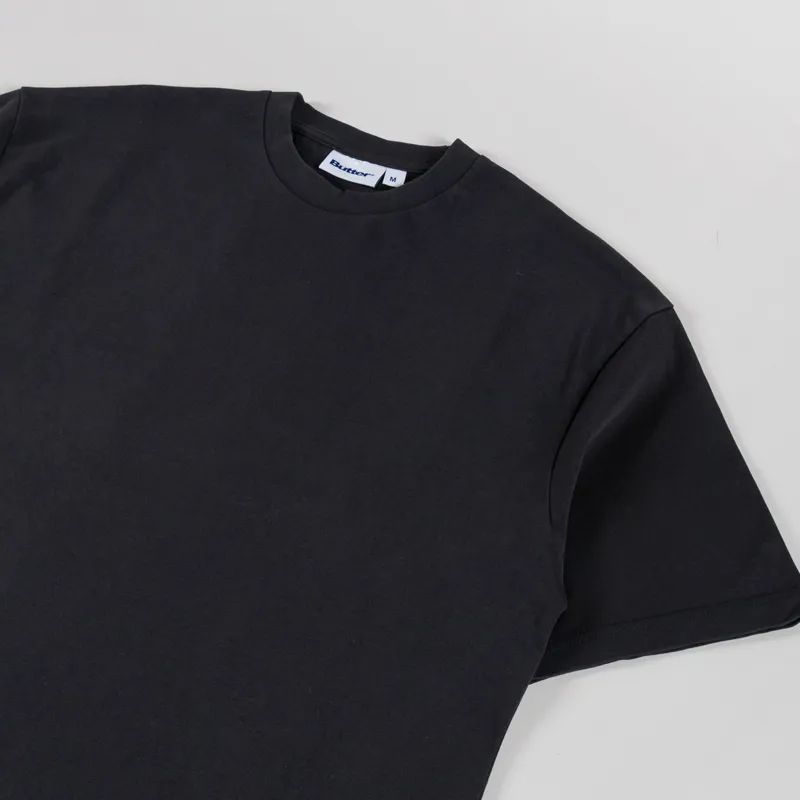 Butter Goods Basic T Shirt Washed Black-1