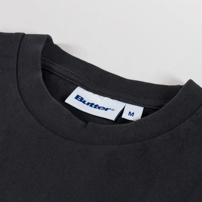 Butter Goods Basic T Shirt Washed Black-2