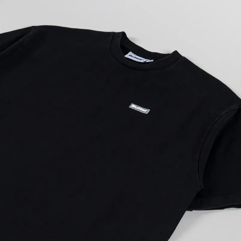 Butter Goods Basic T Shirt Washed Black-1