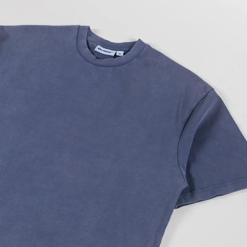 Butter Goods Basic T Shirt Washed Steel-1