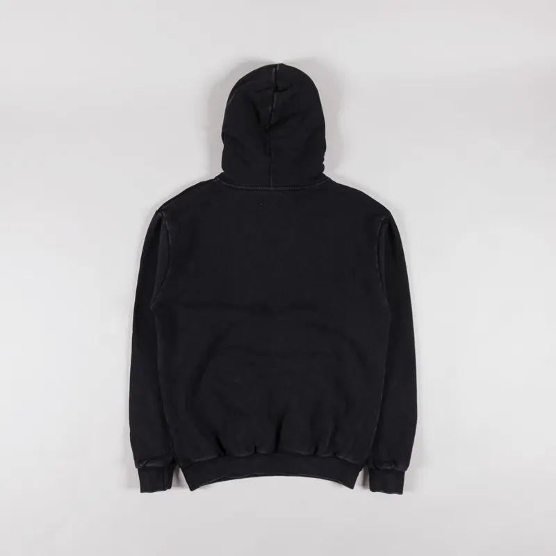Butter Goods Basic Pullover Hood Washed Black-1