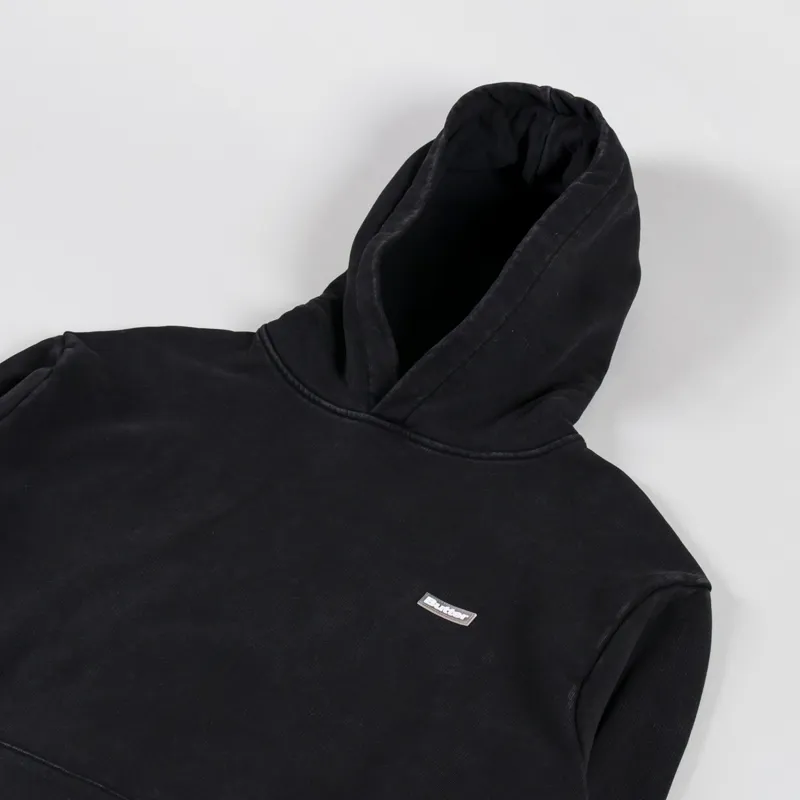 Butter Goods Basic Pullover Hood Washed Black-2