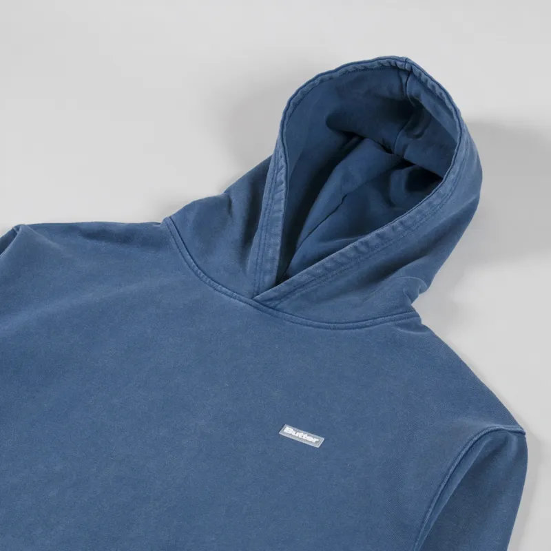 Butter Goods Basic Pullover Hoodie Washed Navy-2