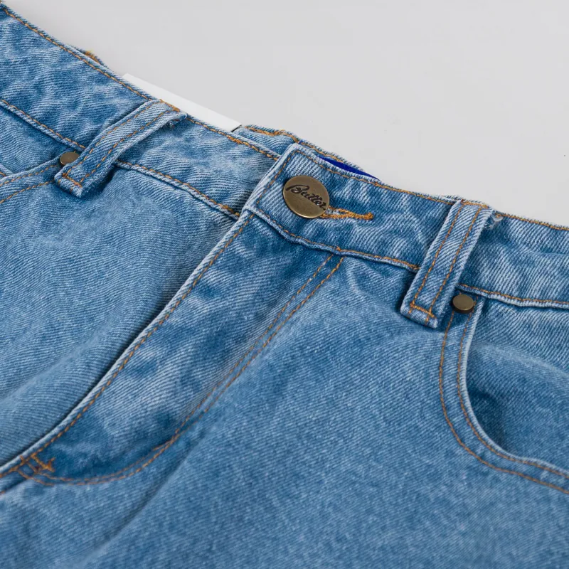Butter Goods Baggy Denim Shorts Washed Indigo-5
