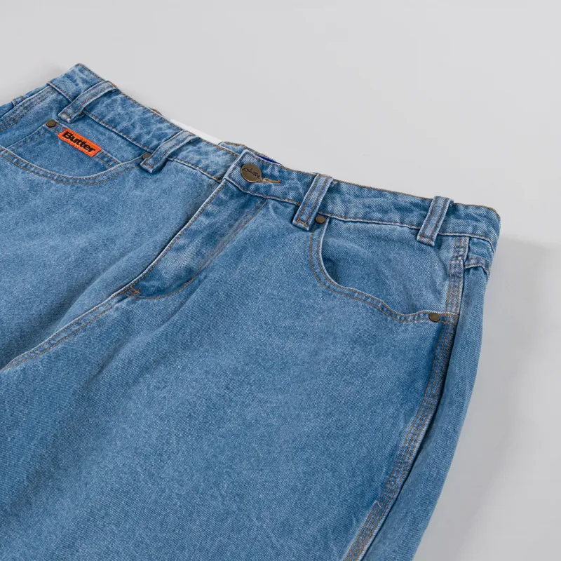 Baggy Denim Short Light Washed Indigo 34 Baggy Denim Shorts Light