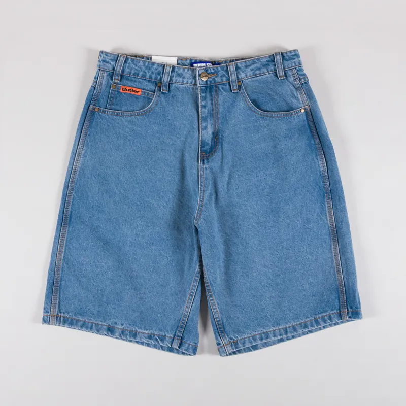 Baggy Denim Short Light Washed Indigo 34 Baggy Denim Short