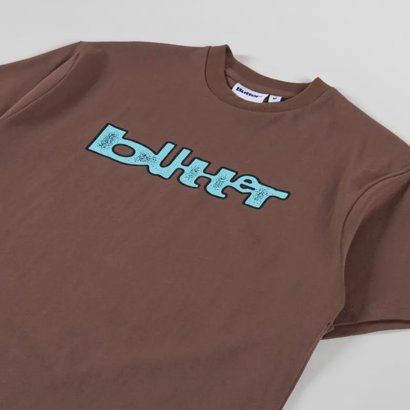 Butter Goods Warped T Shirt Brown-1