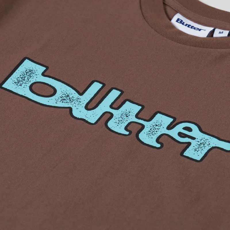 Butter Goods Warped T Shirt Brown-2