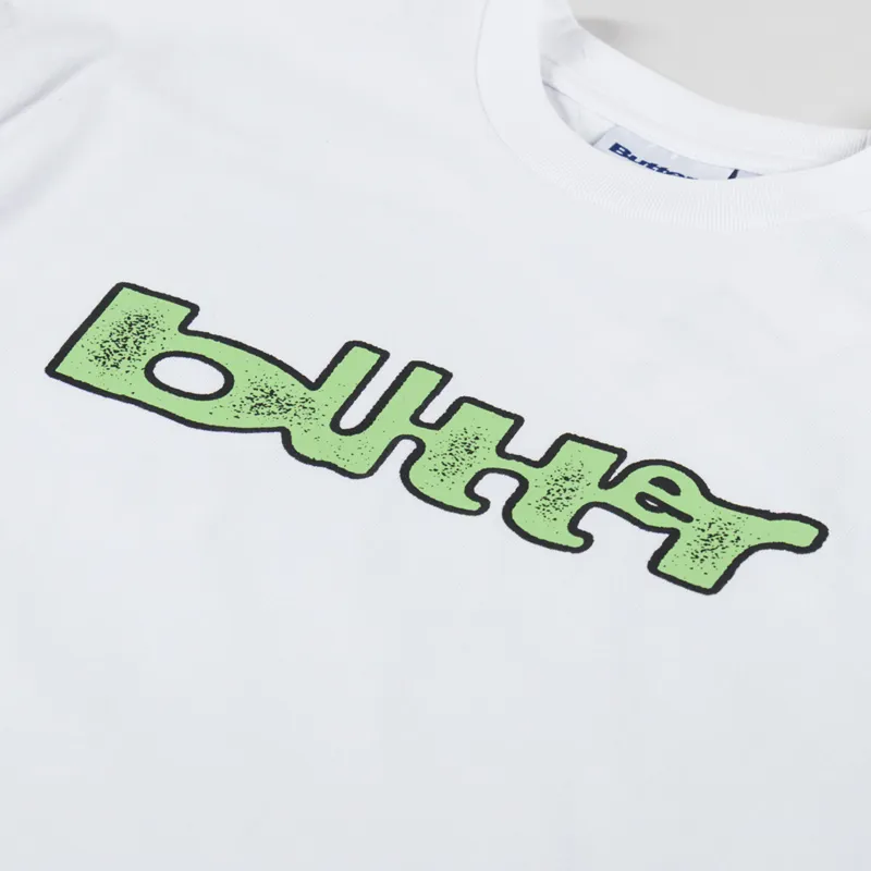 Butter Goods Warped T Shirt White-2