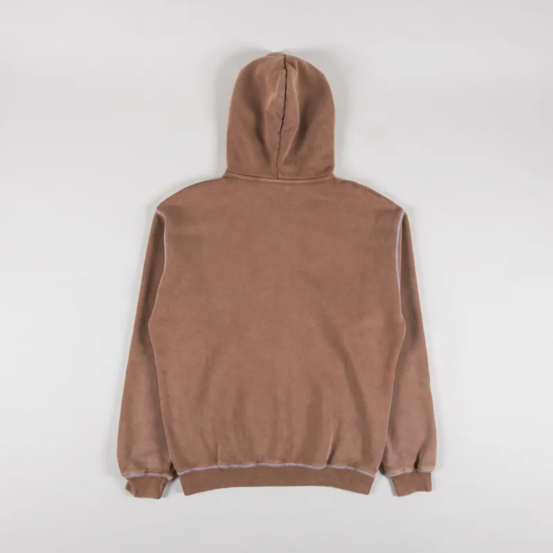 Butter Goods Jive Zip Thru Hood Washed Brown-1