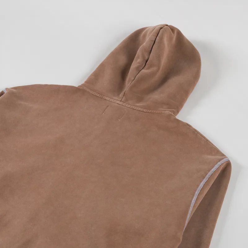 Butter Goods Jive Zip Thru Hood Washed Brown-3