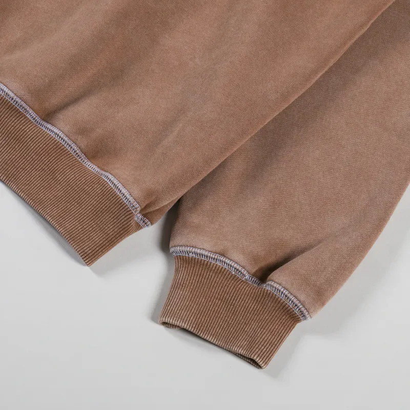 Butter Goods Jive Zip Thru Hood Washed Brown-8