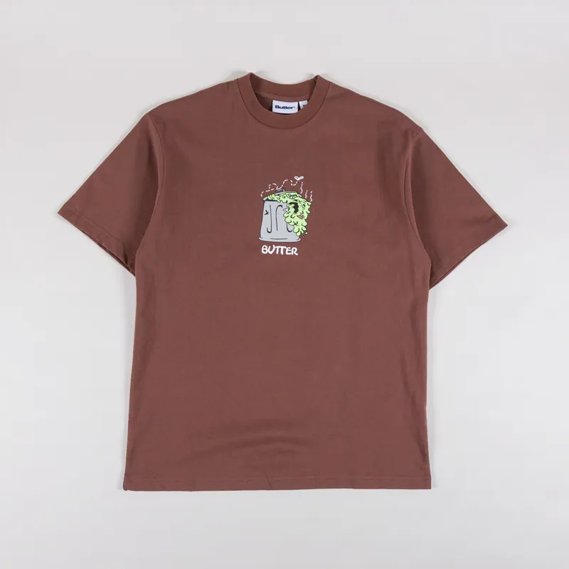 Butter Goods Garbage T Shirt Brown