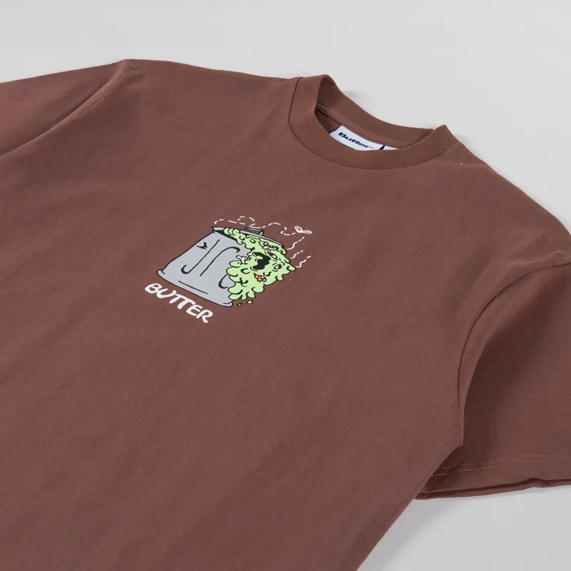Butter Goods Garbage T Shirt Brown-1