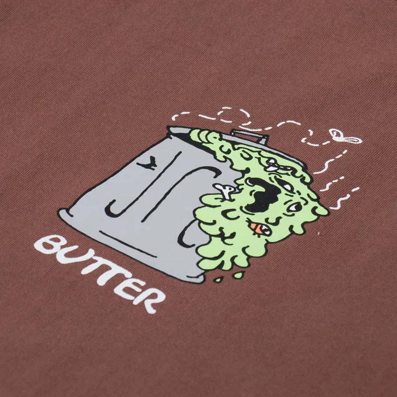 Butter Goods Garbage T Shirt Brown-2