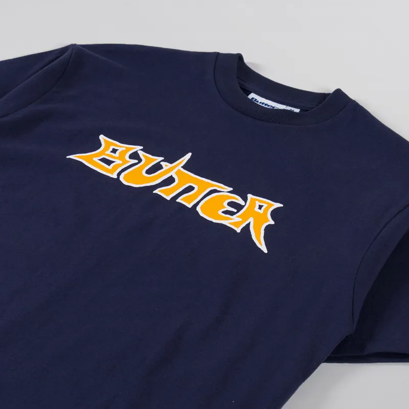 Butter Goods Encounter T Shirt Navy-1
