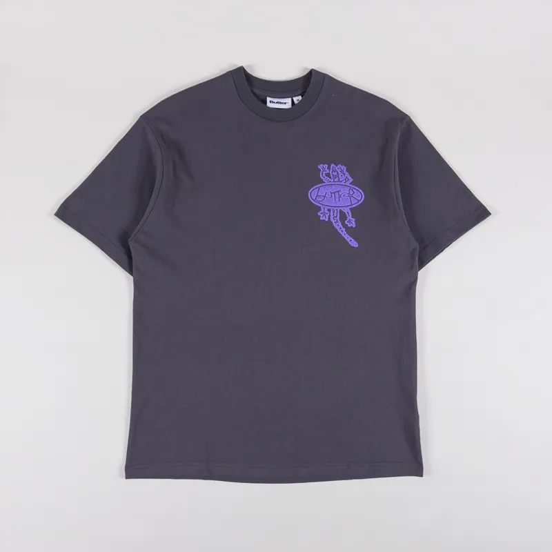 Butter Goods Wipeout T Shirt Washed Black-1