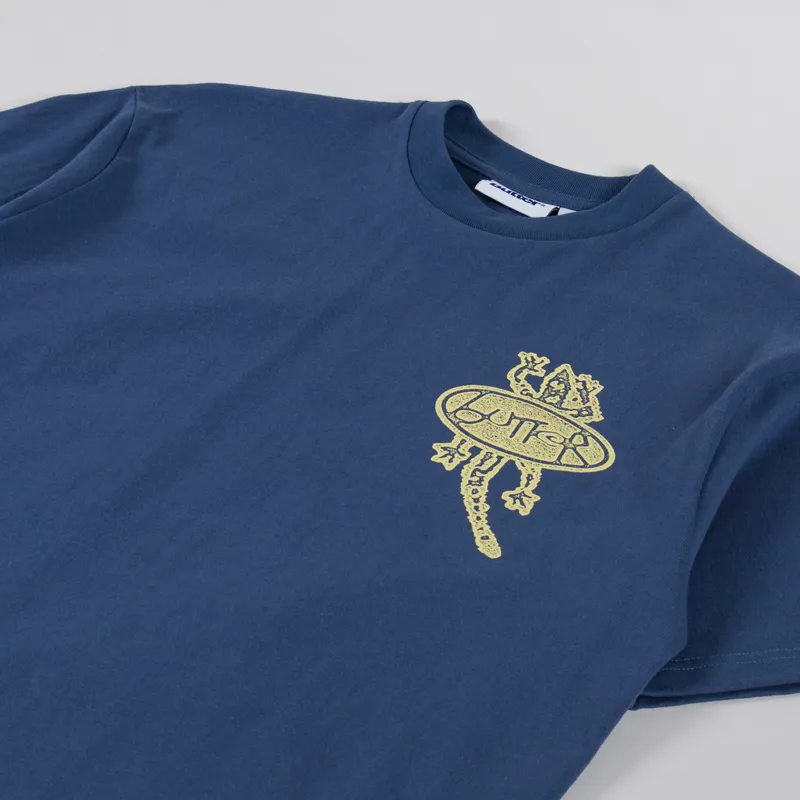 Butter Goods Wipeout T Shirt Denim-3