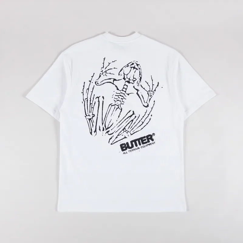 Butter Goods Mens Graphic Printed Fossil T Shirt White