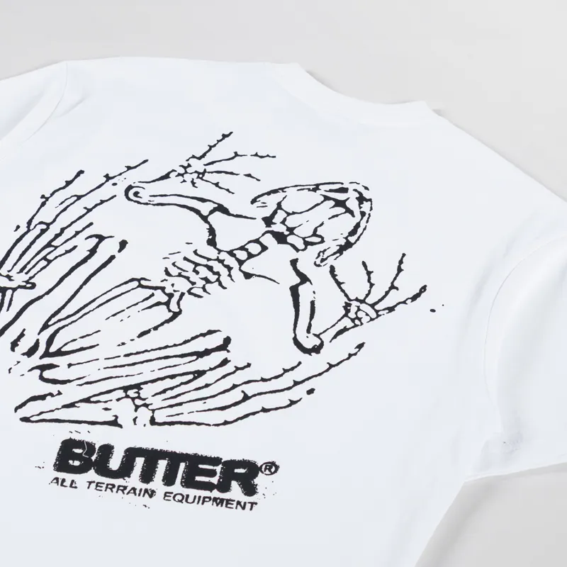 Butter Goods Mens Graphic Printed Fossil T Shirt White