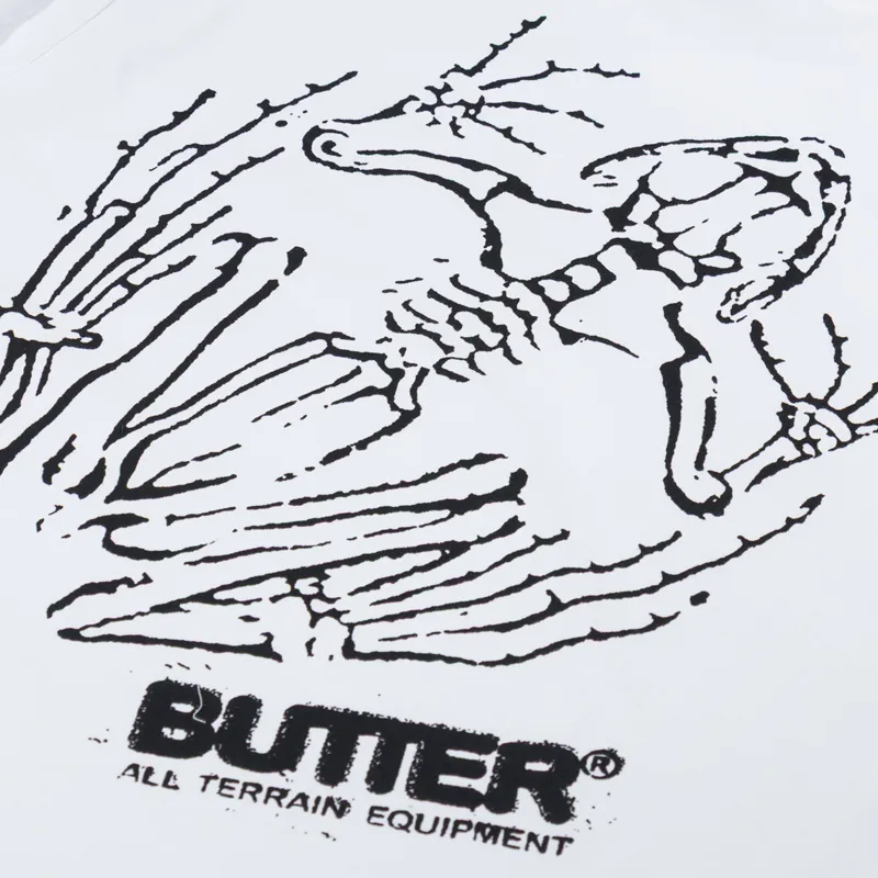 Butter Goods Mens Graphic Printed Fossil T Shirt White