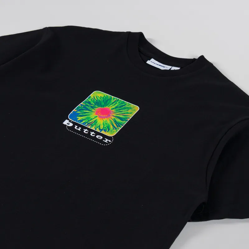 Butter Goods Daisy T Shirt Black-1