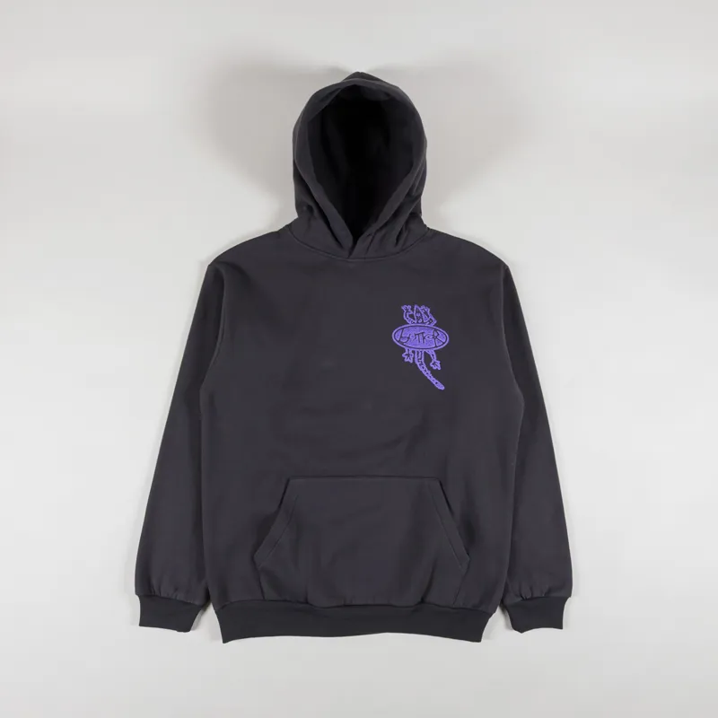 Butter Goods Wipeout Pullover Hood Washed Black-1