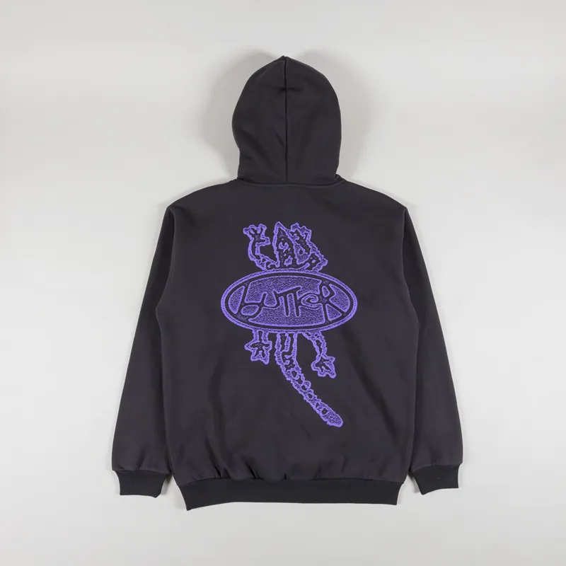 Butter Goods Wipeout Pullover Hood Washed Black