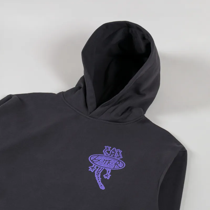 Butter Goods Wipeout Pullover Hood Washed Black-3