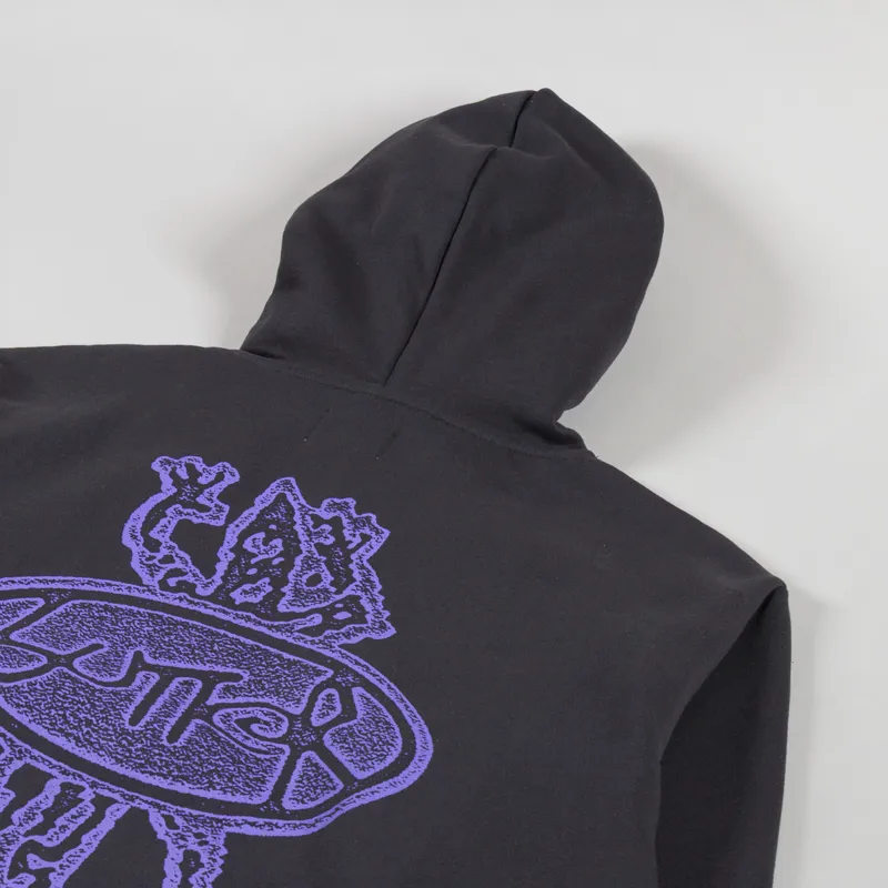 Butter Goods Wipeout Pullover Hood Washed Black-2