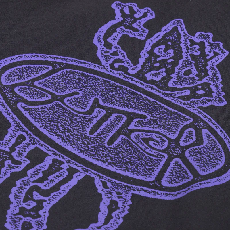 Butter Goods Wipeout Pullover Hood Washed Black-4