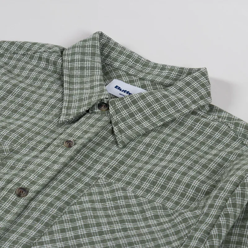 Butter Goods Ace Shirt Green-4