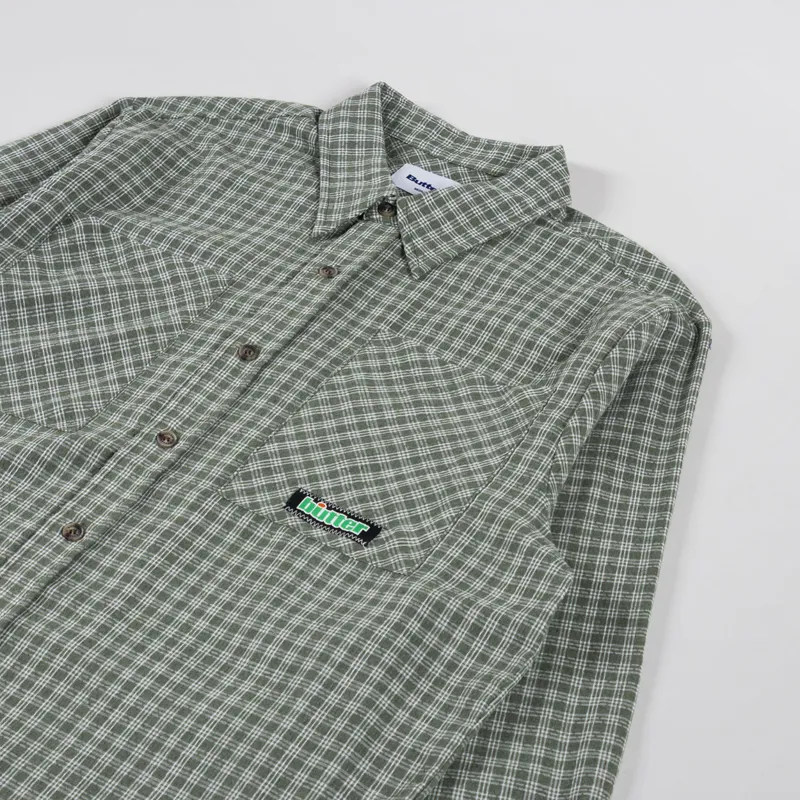 Butter Goods Ace Shirt Green-2