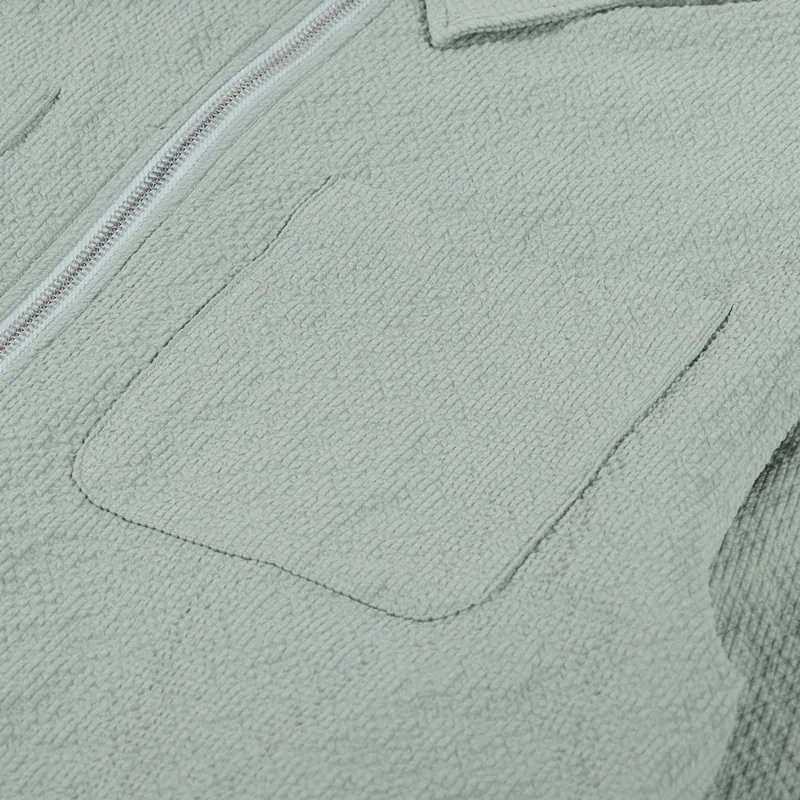 Butter Goods Carve Zip Shirt Seafoam-5