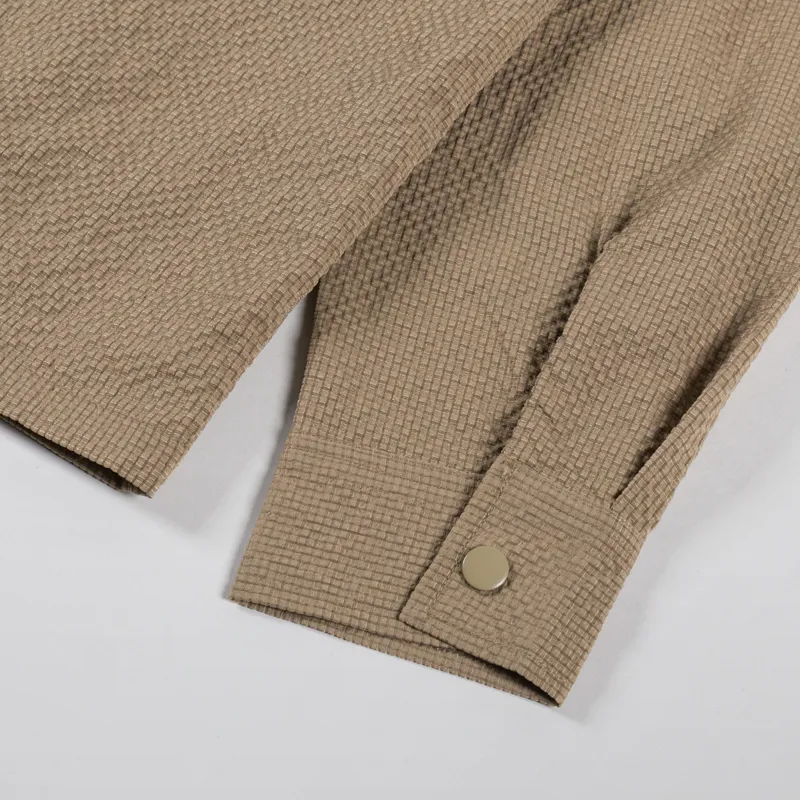 Butter Goods Carve Zip Shirt Walnut-8