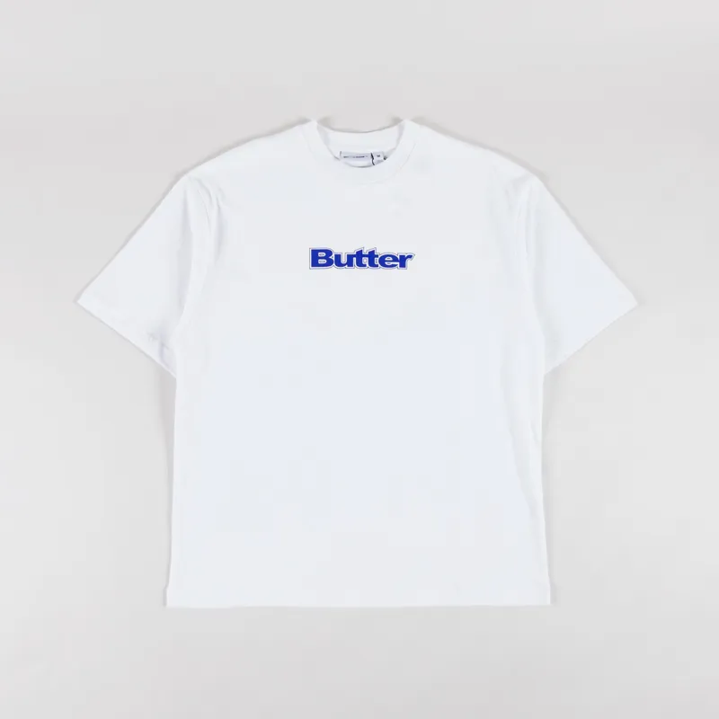 Butter Goods Outline Logo T Shirt White