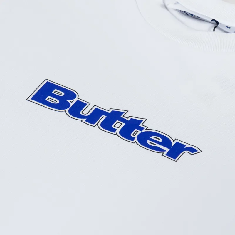 Butter Goods Outline Logo T Shirt White-2