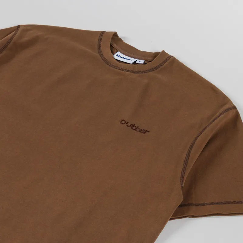 Butter Goods Alpine T Shirt Brown-1