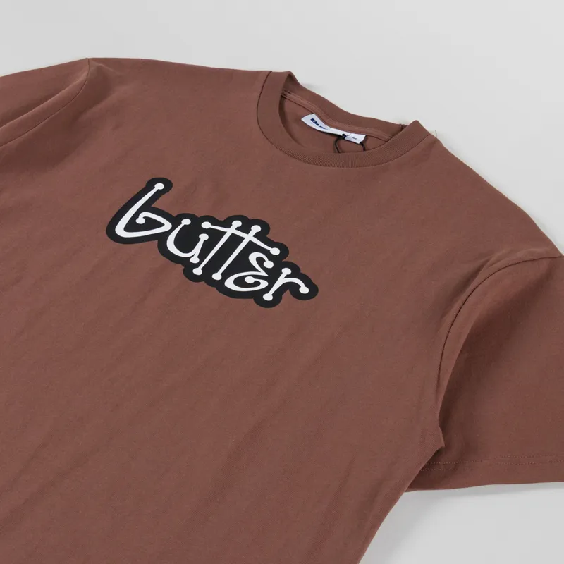 Butter Goods Connection T Shirt Brown-1