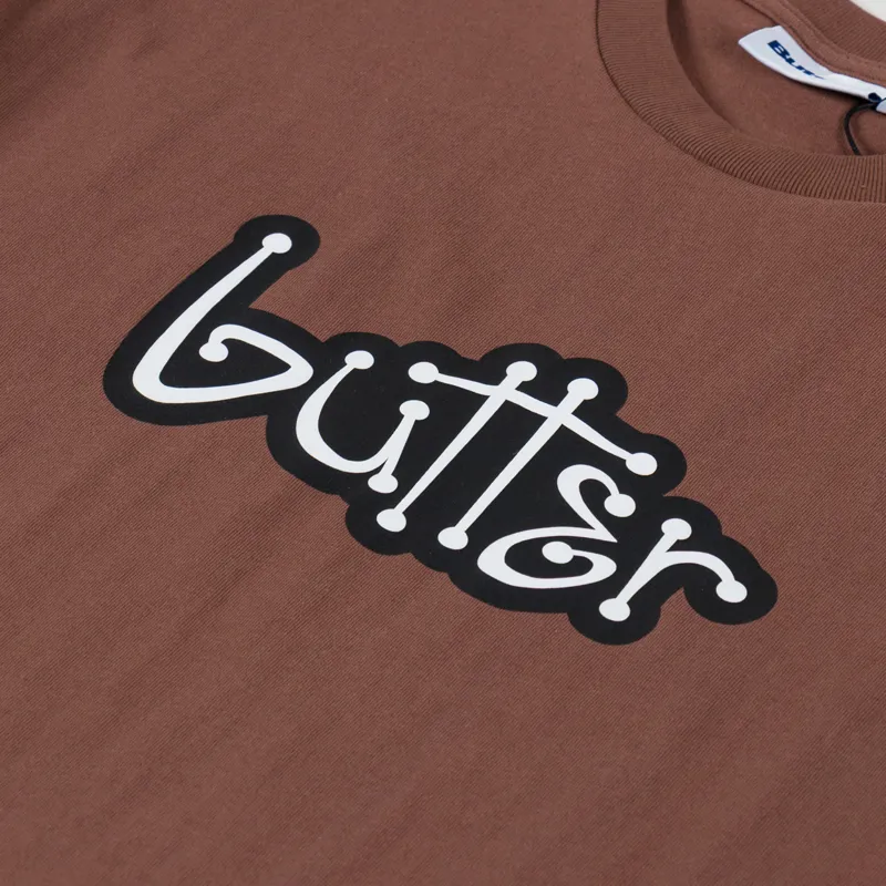 Butter Goods Connection T Shirt Brown-2