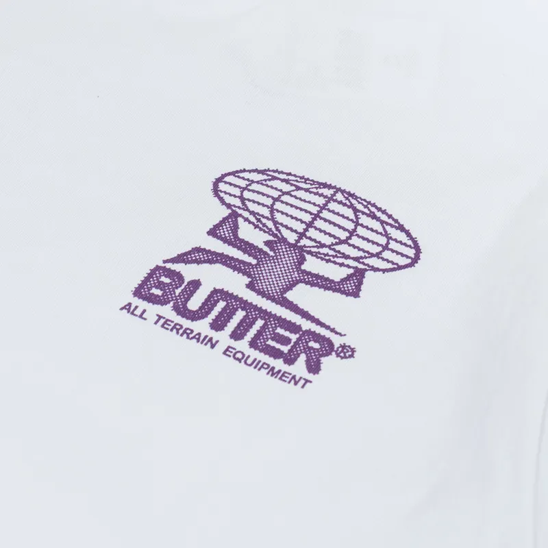 Butter Goods Terrain T Shirt White-5