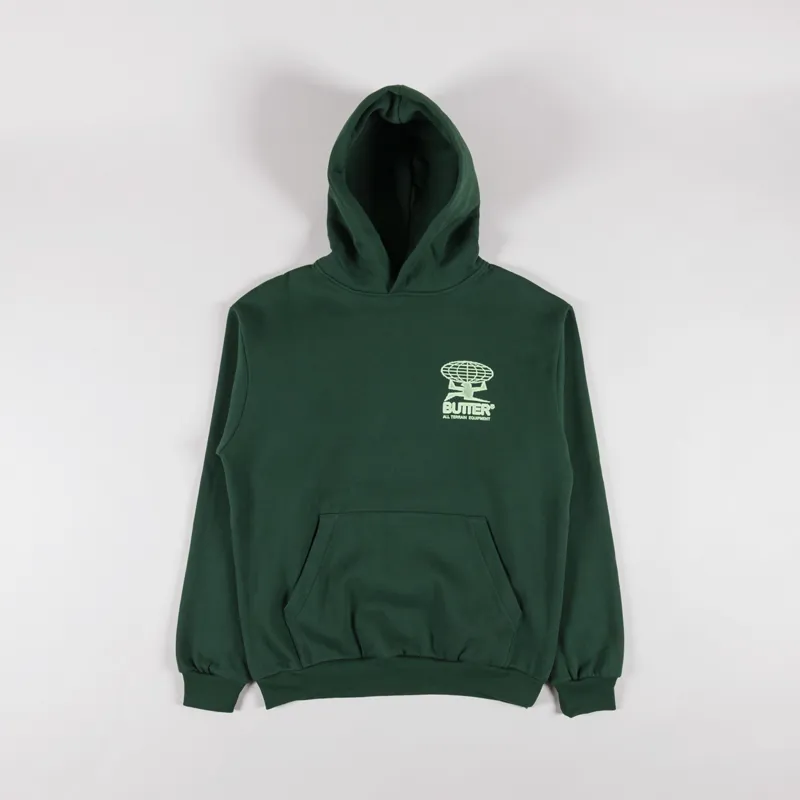 Butter Goods Terrain Pullover Hood Dark Green-1