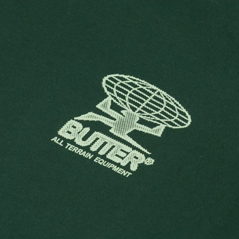 Butter Goods Terrain Pullover Hood Dark Green-5