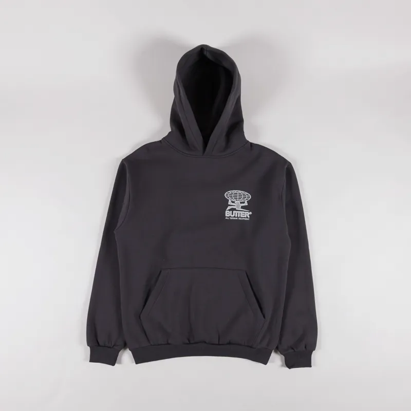 Butter Goods Terrain Pullover Hood Washed Black-1