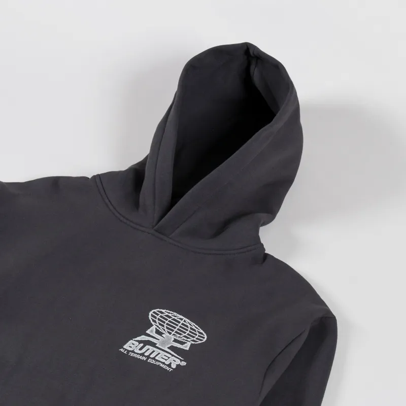 Butter Goods Terrain Pullover Hood Washed Black-3