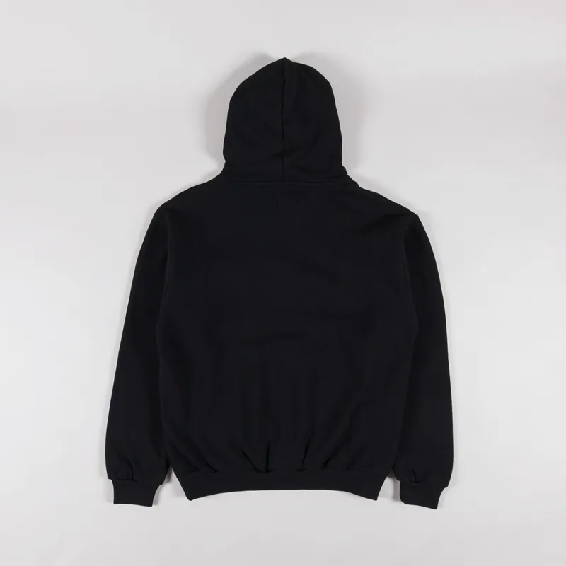 Butter Goods Outline Logo Pullover Hood Black-1