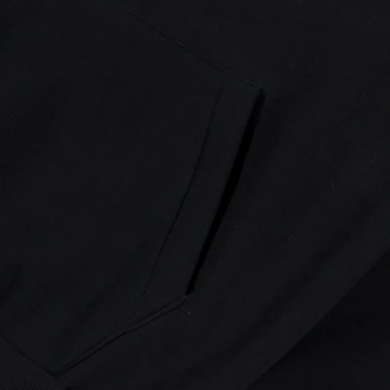 Butter Goods Outline Logo Pullover Hood Black-5