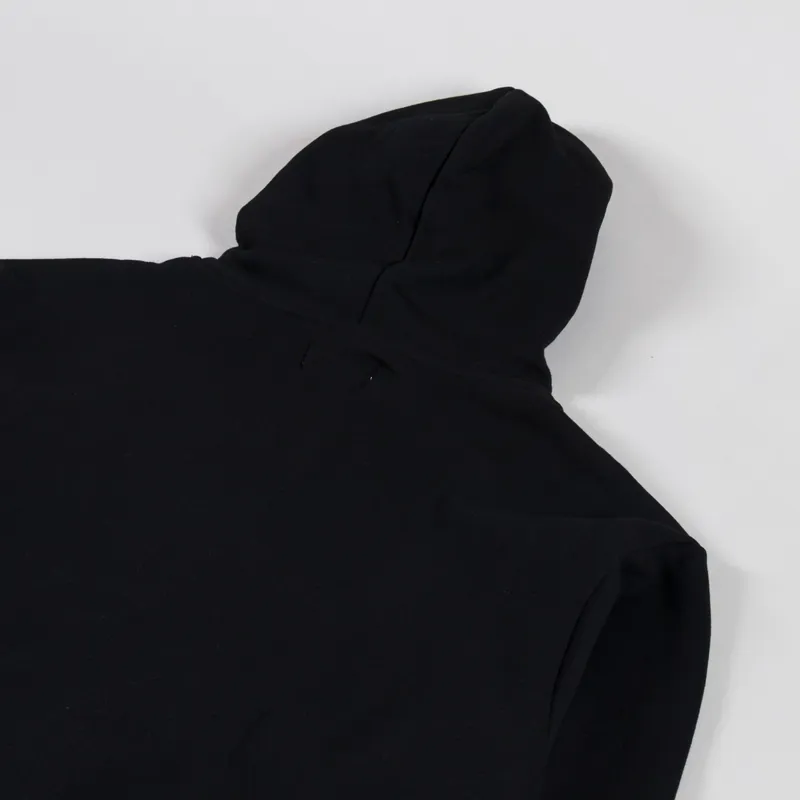 Butter Goods Outline Logo Pullover Hood Black-3